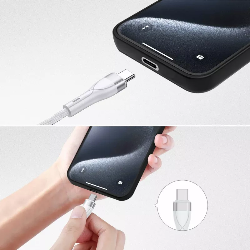 4smarts 541024 USB kábel 1,2 m USB A/USB C USB C/Micro USB-A/Lightning biely (541024)