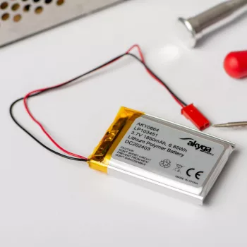 Akyga AKY0580 LP805080 Li-Po batéria 3,7 V 4000 mAh s PCM, JST 2,54 mm 2-pin, 150 mm kábel