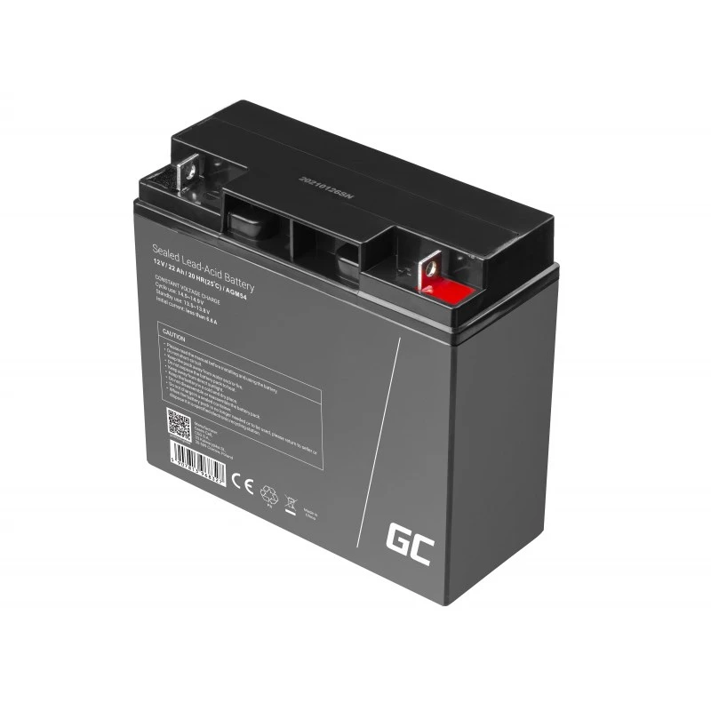 Autobatéria Green Cell AGM54 12V 22Ah AGM bezúdržbová, 167×77×181 mm, 5,6 kg