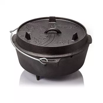 Plech na pečenie Petromax FT12 okrúhly liatinový do pece, vhodný na chlieb a mäso, 15 kg