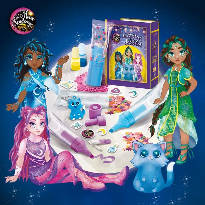 Sada zvýrazňovačov Liscianigiochi Moon Academy — sada Moon zvýrazňovače (304-PL110568)