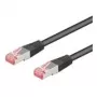Wentronic Goobay CAT 6 patch kábel, S/FTP (PiMF), čierny, 30 m – LSZH bez halogénov, meď (68699)