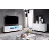 Cama komoda 2D REJA biela lesklá/biela lesklá
