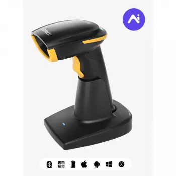 Čiarový skener Inateck BCST-36 — káblové USB pripojenie, ergonomický dizajn, čierny