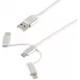 USB kábel ShiverPeaks BS14-50067 1m USB A Micro-USB B biely