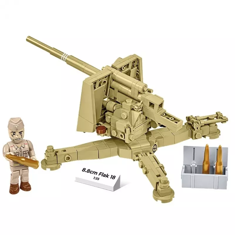 Cobi stavebnica z kociek 8,8 cm Flak 18 – 232 dielov, mierka 1:35