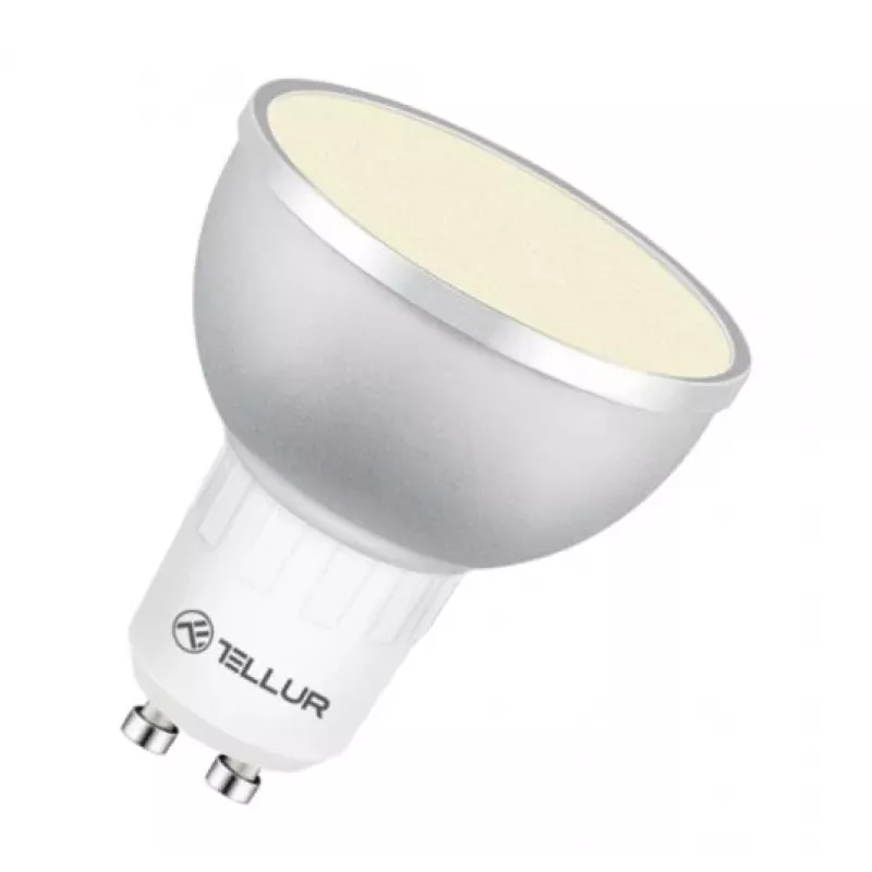 LED Smart Bulb Tellur GU10 5W RGB stmievateľná – pätica GU10, 5 W, RGB, inteligentné ovládanie