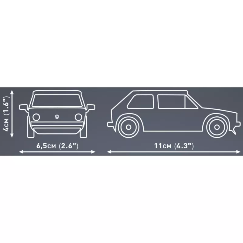 Cobi modelová stavebnica Volkswagen Golf 1974–1983 1:35