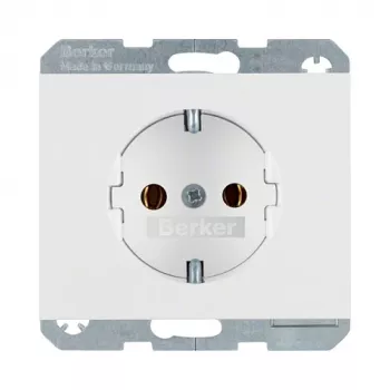 Zásuvka Type F berker 47157009, 16 A, 250 V, biela, termoplast