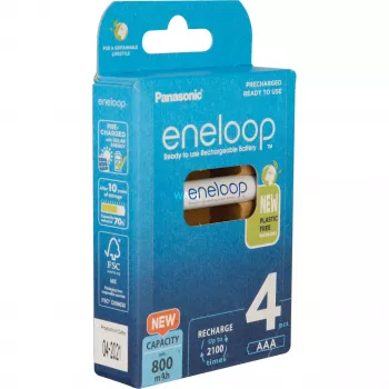 Akumulátory PANASONIC ENELOOP AAA 800 mAh 4 kusy (BK-4MCDE/4CP)