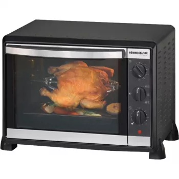 Elektrická rúra Rommelsbacher BG 1550 čierna, 30 l, 80–230 °C, 7 režimov, rotačný ražeň, 120-minútový časovač