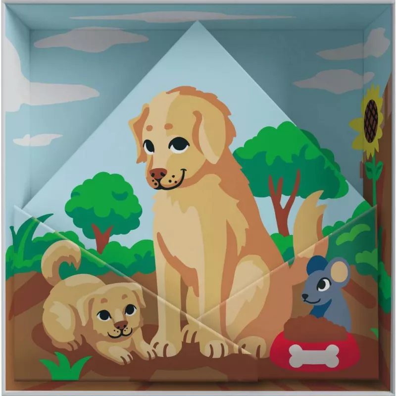 Maliarska sada Ravensburger CreArt Do it together - psy, spoločná maliarska sada