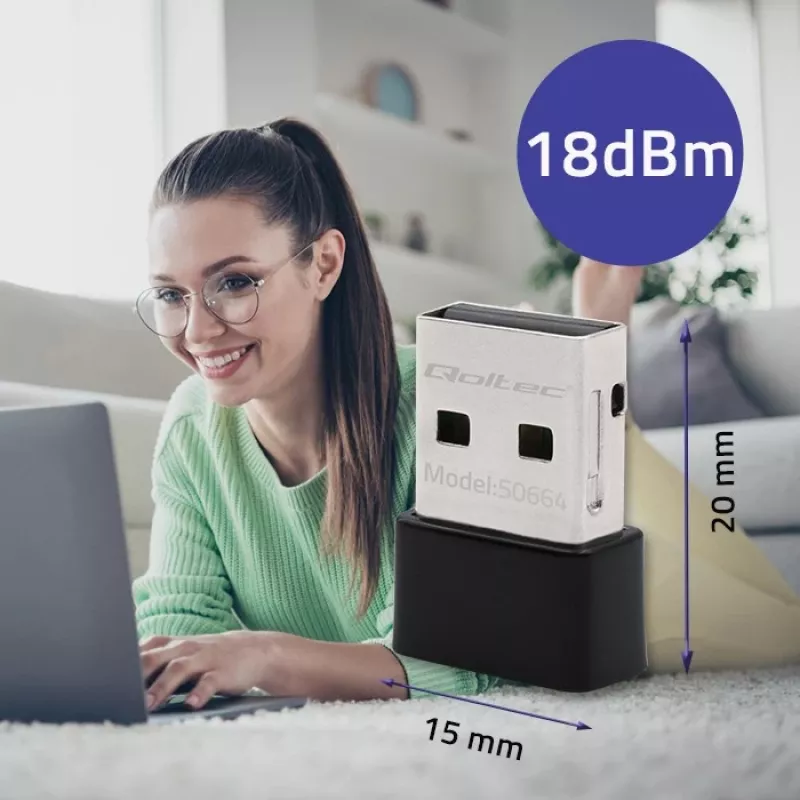 Ultra rýchly bezdrôtový mini USB WLAN adaptér