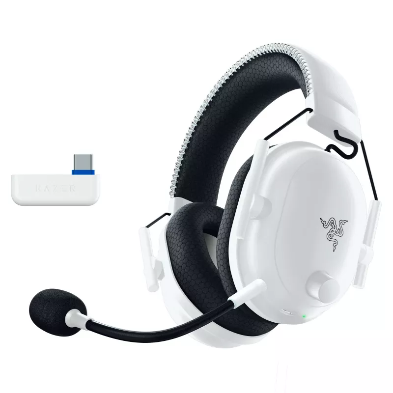 Razer BlackShark V2 Pro pre PlayStation headset bezdrôtový cez hlavu herný USB Type-C Bluetooth biela