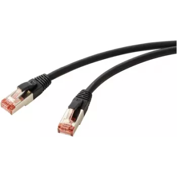 Renkforce RF-5771528 sieťový kábel čierny 2 m Cat6 S/FTP (S-STP) (RF-5771528)