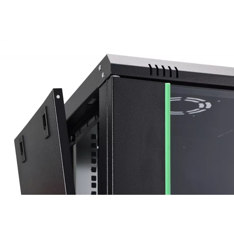Nástenný rack DIGITUS Dynamic-N 12U, 600x450 mm (ŠxH), IP20, zámok na kľúč, nezmontovaný