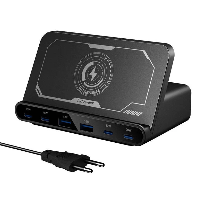 Nabíjačka BlitzWolf BW-S27 160W, 2×USB-A, 4×USB-C