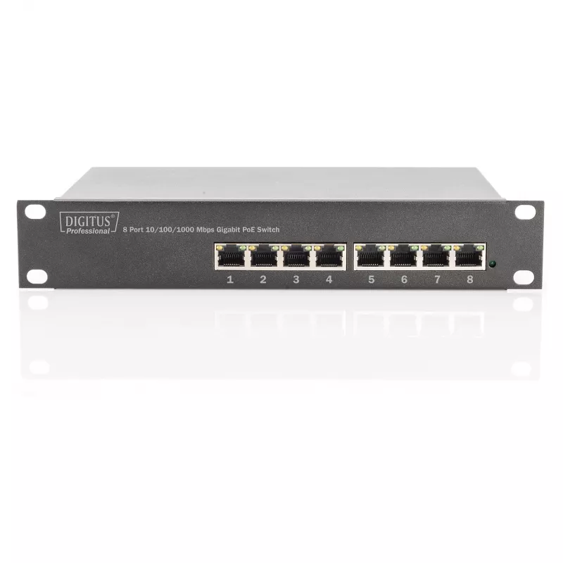 DIGITUS Gigabit Ethernet PoE switch 8-port PoE+ 10