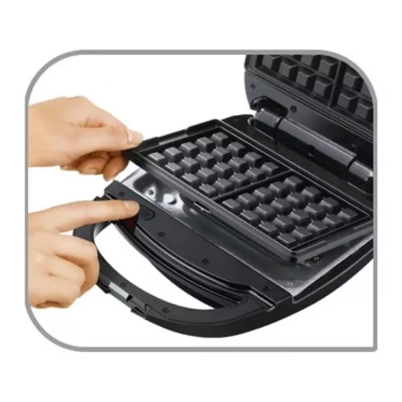 Sendvičovač 3 v 1 Tefal SW342D38, čierna/nerezová oceľ