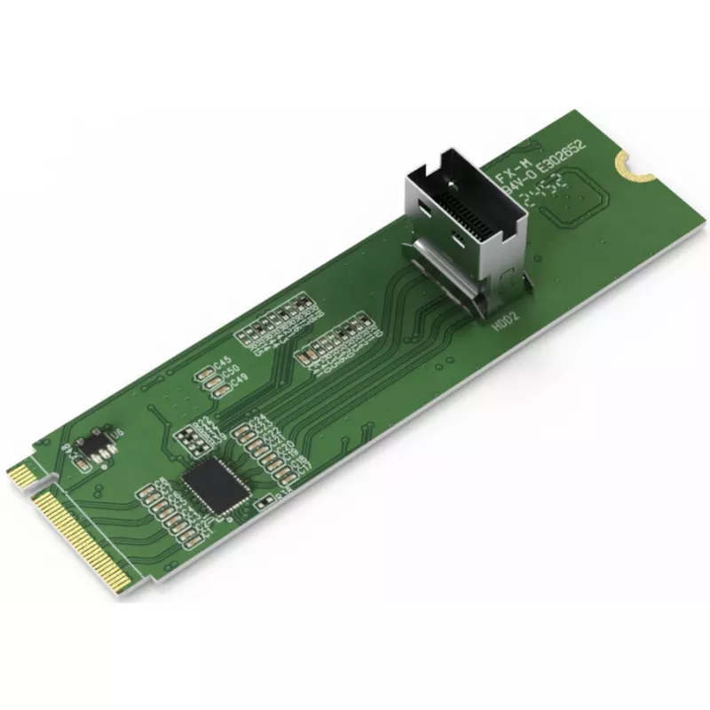 ICY DOCK - M.2 NVMe PCIe 4.0 SSD na 1 x SlimSAS 4i adaptér s Redriver