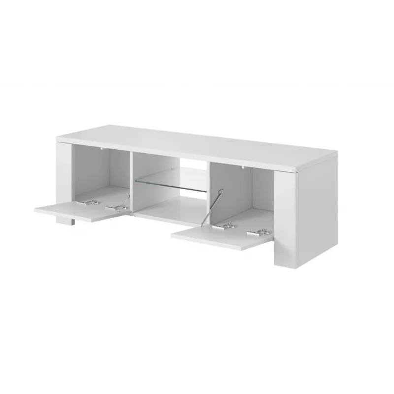 Cama TV stojan WEST 42/130/42 biely/biely lesklý