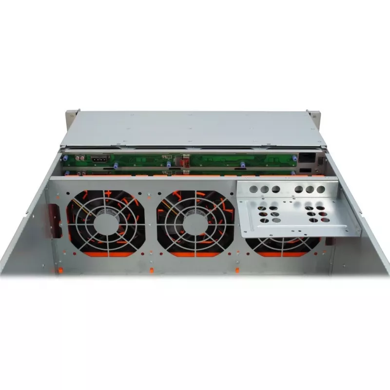 Serverová skriňa Inter-Tech 4U-4424 rack čierna, strieborná
