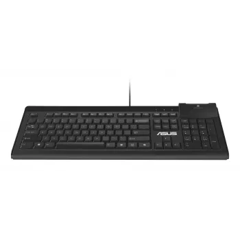 Káblová klávesnica Full-Size ASUS KU100 čierna, estónske rozloženie, USB Type-A, 2 m kábel