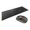 CHERRY DW 9100 SLIM klávesnica myš vrátane univerzálna RF Wireless + Bluetooth nordická čierna