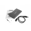 NATEC RHINO GO puzdro USB 3.0 pre 2,5'' SATA HDD/SSD, čierna hliník