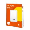 ADATA HV300 - pevný disk - 2 TB - externý (prenosný) - USB 3.1 - 256-bit-AES - biely
