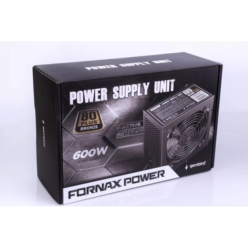 Napájací zdroj ATX 80+Bronze 600W aktívne PFC, 12cm ventilátor