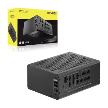Napájací zdroj CORSAIR HX1200i 1200 W ATX 24-pin 80 PLUS Platinum, aktívne chladenie (140 mm), čierny