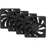 120 mm skriňový ventilátor balenie 4 ks HYTE FA12 čierny, podpora PWM, štandardná 120 mm montáž