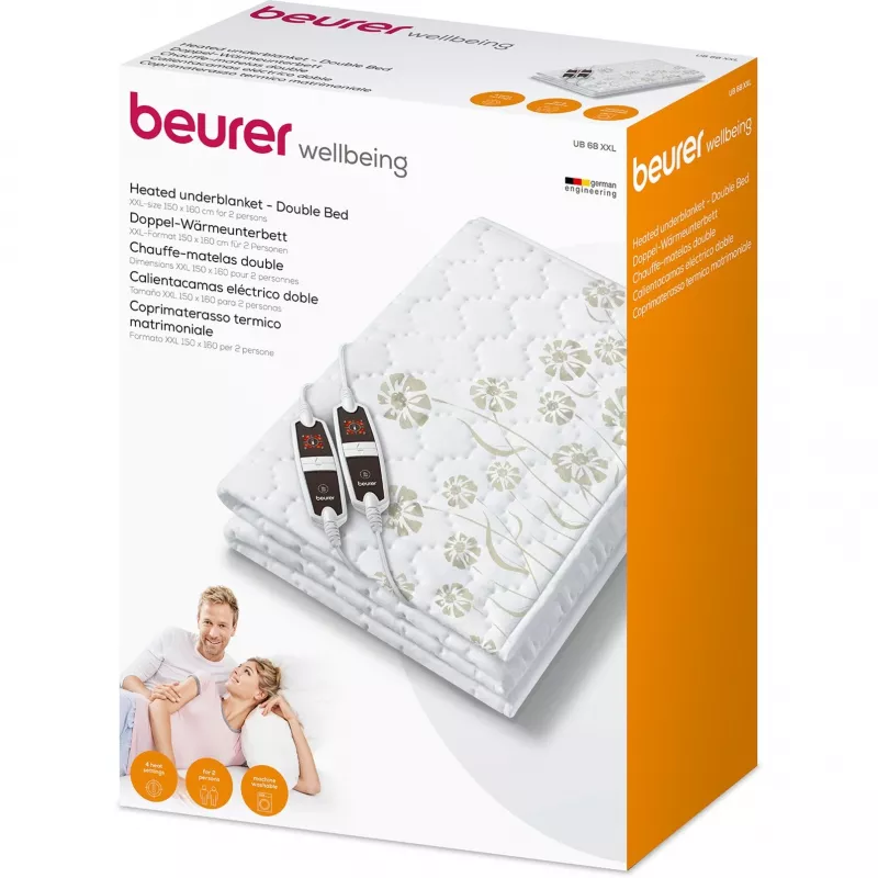 Vyhrievaná podložka Beurer UB 68 XXL 150 x 160 cm pre 2 osoby