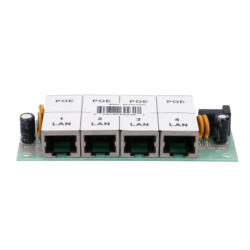 PoE injektor Extralink 4-portový 4x 100 Mb/s RJ45, Fast Ethernet, 48 V, bez skrine