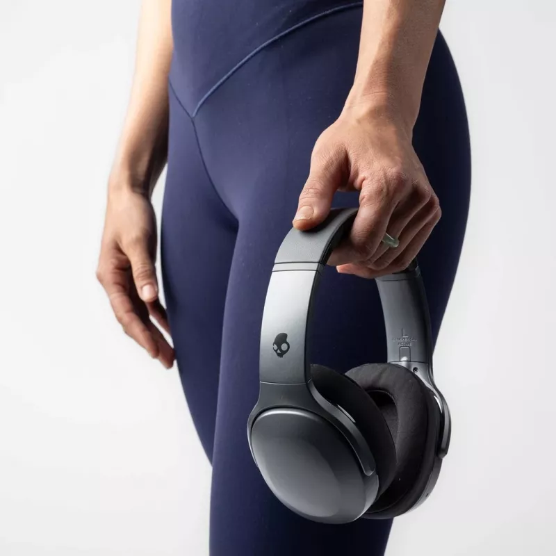 Skullcandy Crusher 540 Active S6EVW-T992 slúchadlá over-ear, bezdrôtové aj káblové, Bluetooth, Sensory Bass, batéria 40 h, skladacie, Black Coal