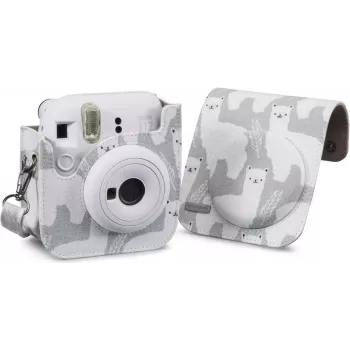 Cullmann RIO Fit 120 - puzdro - Fujifilm - Instax mini 12 - ramenný popruh - sivá - biela (1013023970)