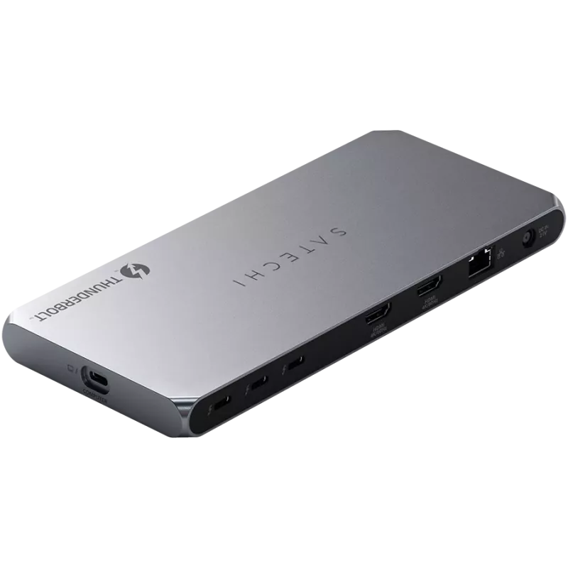 Satechi Thunderbolt 4 Dock ST-DT4MDM-EU — Thunderbolt 4 dokovacia stanica, 2× HDMI 2.0, 2× USB-A 3.2