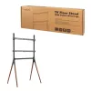 LogiLink BP0078 podlahový stojan na TV, 49 – 70 palcov, 4 nohy z orechového dreva, 40 kg, čierny
