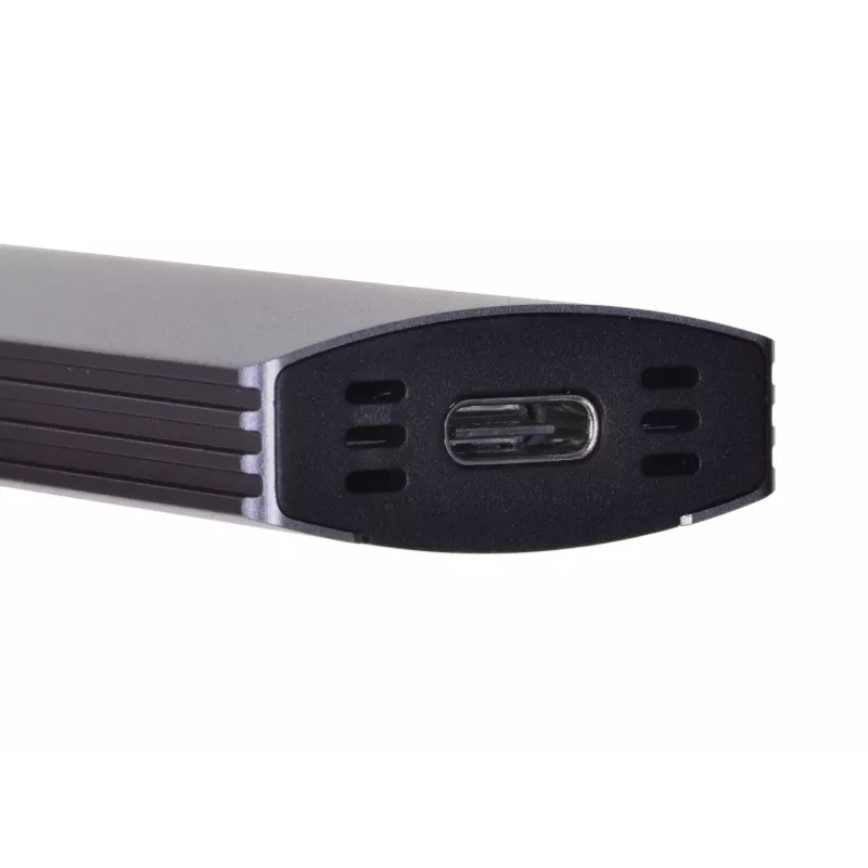 Puzdro na M.2 SSD Unitek uDrive sivé — M.2 (2230/2242/2260/2280), NVMe/SATA III, USB-C 10 Gbit/s, hliník