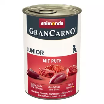 ANIMONDA GranCarno Junior s morčacím - vlhké krmivo pre psy - 400 g