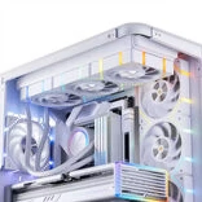 120 mm ARGB PWM ventilátor skrine Jonsbo HF2-120 biely – 120 mm, PWM, ARGB