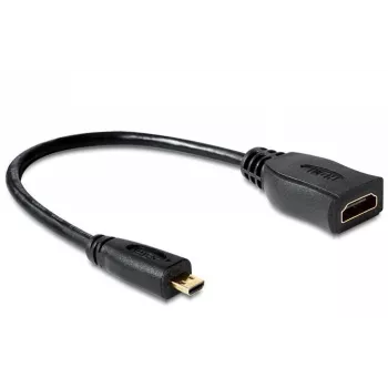 HDMI kábel DeLOCK 65391 0,23m typ A na typ D čierny