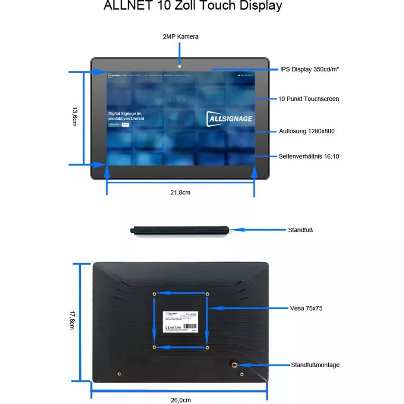 Tablet ALLNET PrimeOne-120, 12