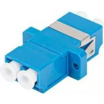 Vláknový adaptér LANBERG FA-LCUP-SD01-0001-BU Singlemode LC/UPC duplexný adaptér, modrý