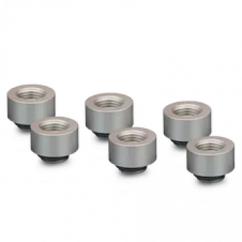 Thermal Grizzly DeltaMate Extender MF10 – konektor vodného chladenia, matný nikel, 6 ks (TG-DM-FIT-6206)