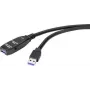 Renkforce RF-4598350 USB kábel 20 m USB 3.2 Gen 1 (3.1 Gen 1) USB A čierny (RF-4598350)
