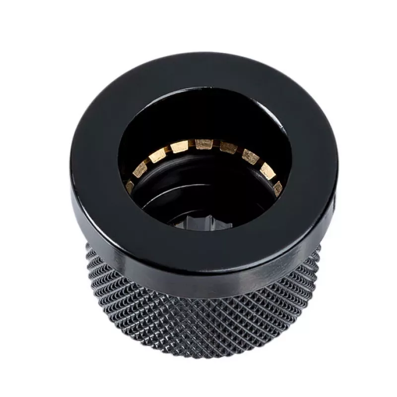 Adaptér Fitting PHANTEKS EZ-FIT pre PC chladenie, PETG, 16×16×12 mm, čierny, balenie 2 ks