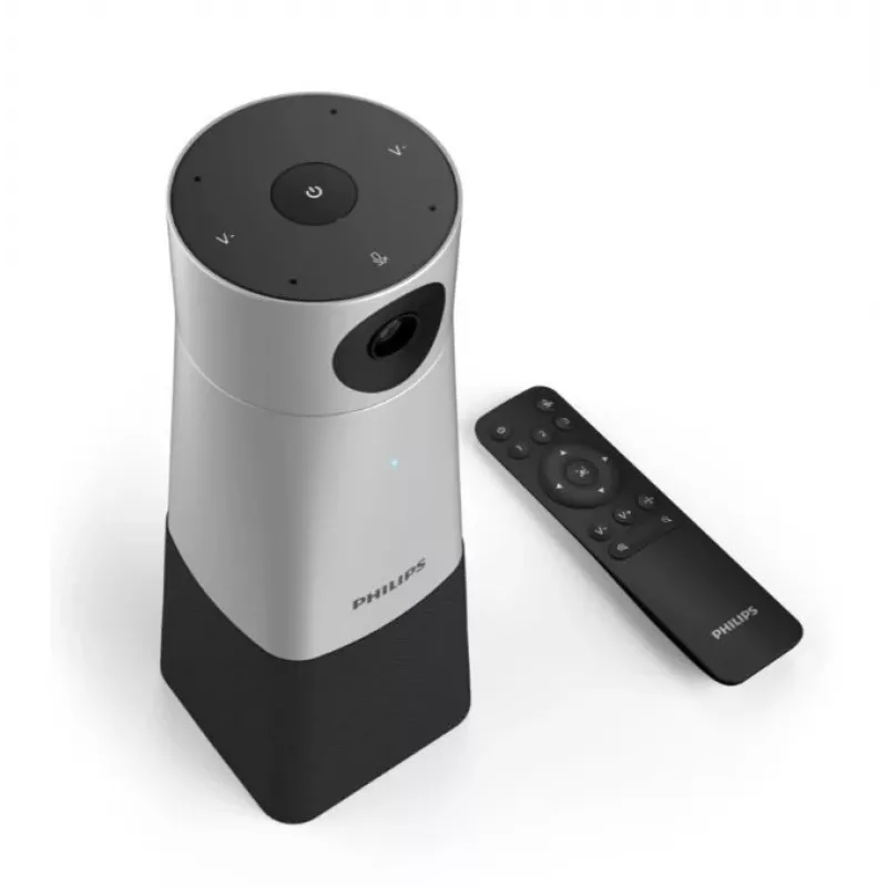 Philips PSE0550 SmartMeeting prenosná 4K kamera na videokonferencie s vstavaným mikrofónom, 30 fps, USB, čierna/strieborná