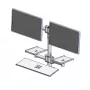 Nástenná tyč s dvoma montážnymi ramenami od ergonomic solutions, model EET063-02